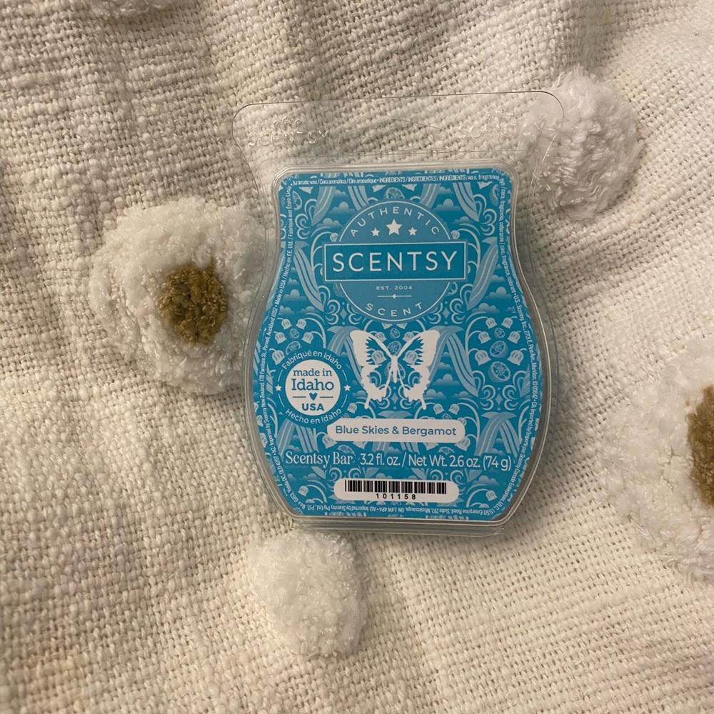 Scentsy Blue Skies & Bergamot Wax Bar - BUNDLE TO SAVE